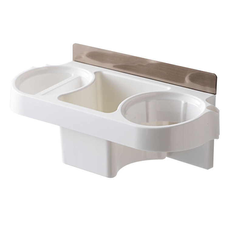 Estante de secador de pelo, estante de artículos para el hogar de baño, almacenamiento de pared, acabado, estante de almacenamiento de secador de pelo, fábrica al por mayor