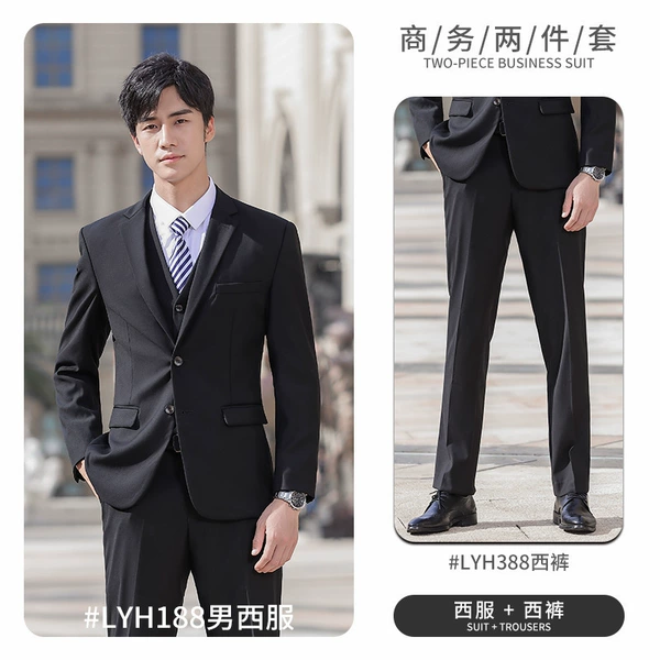 Lyh188 male black suit +388 trousers