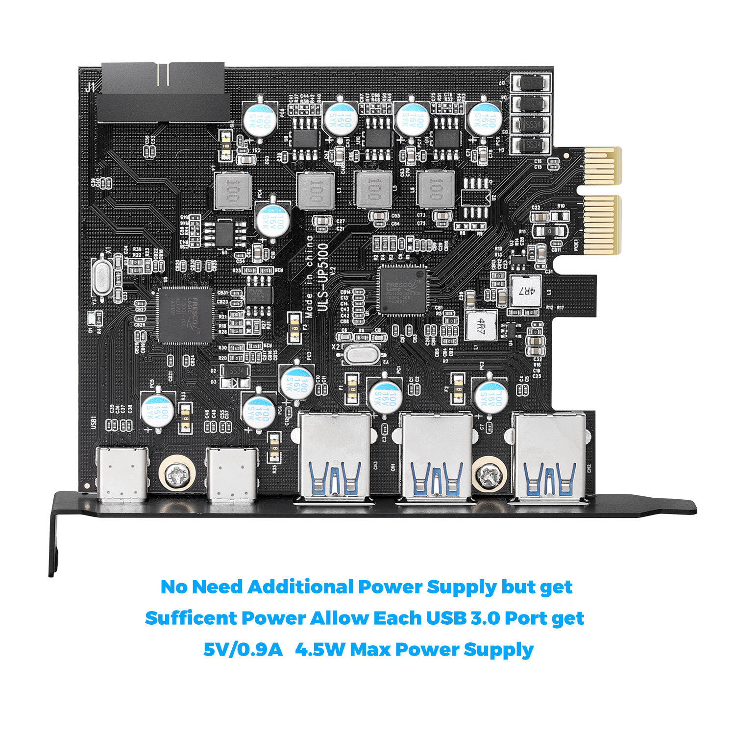 Factory direct supply expansion card PCI-E desk-type machine computer USB conversion card Type-C computer graphics card 3.0
