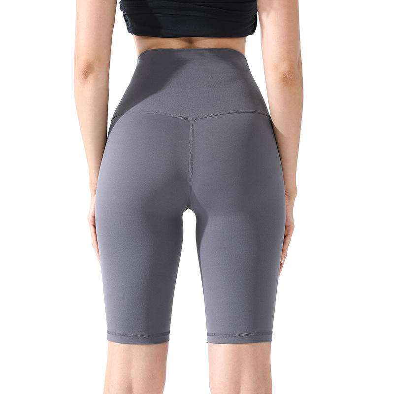 Custom-Made Women's Cycling Shorts, Quick-Drying, Sporty, Naked-Feel, Tight-Fitting, High-Waisted, Fitness Pants, Yoga Pants, Short Style