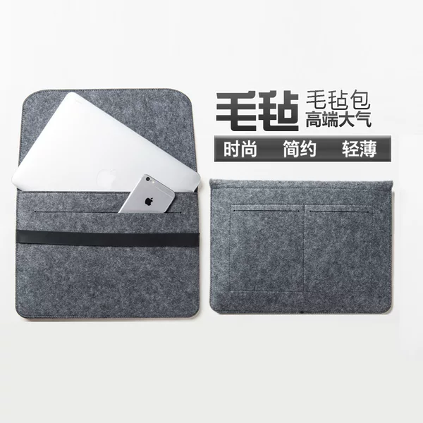 New Felt Bag Simple Fashion Felt Bag Laptop Computer Hand Bag Protective Cover Handbag