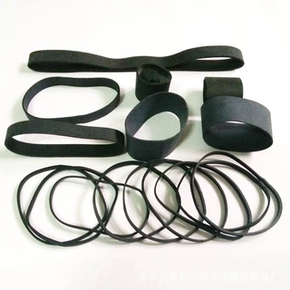 宽3MM5mm7mm10MM黑色高弹橡皮筋小批量定做对折长8CM 9.5CM 6CM