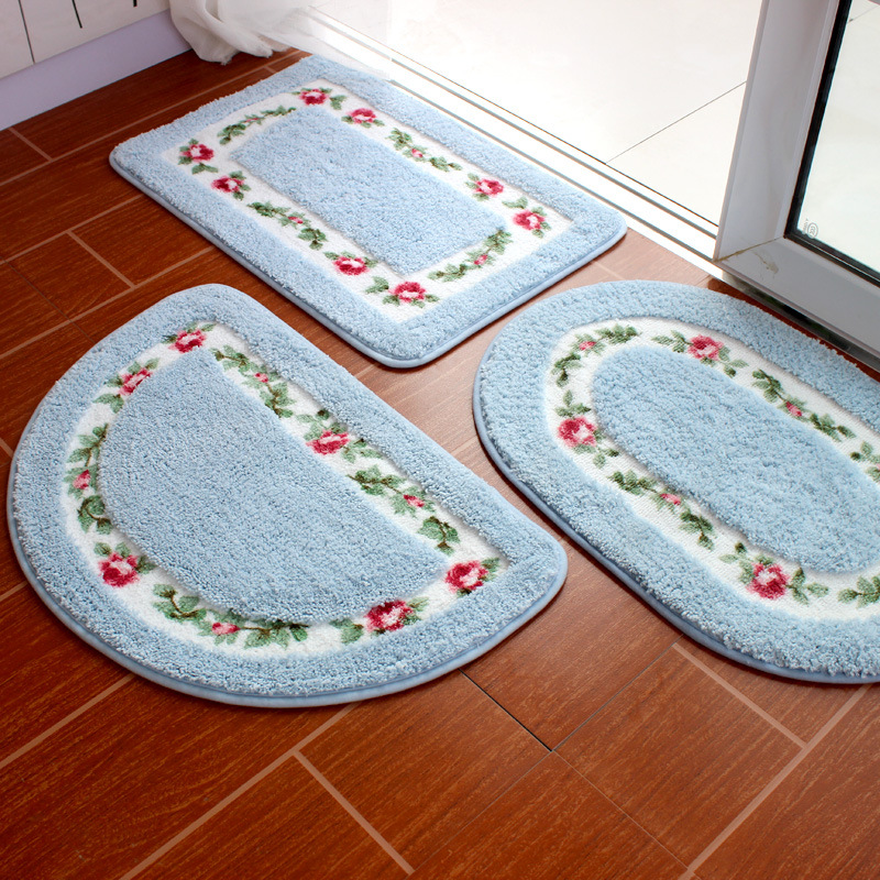 Pastoral Simple Floor Mat Water Absorbent Non-Slip Mat Door Mat Toilet Bathroom Carpet Door Mat Door Entrance Door Blanket