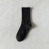 Tide, demi-season white sports Japanese black knee socks, mid-length