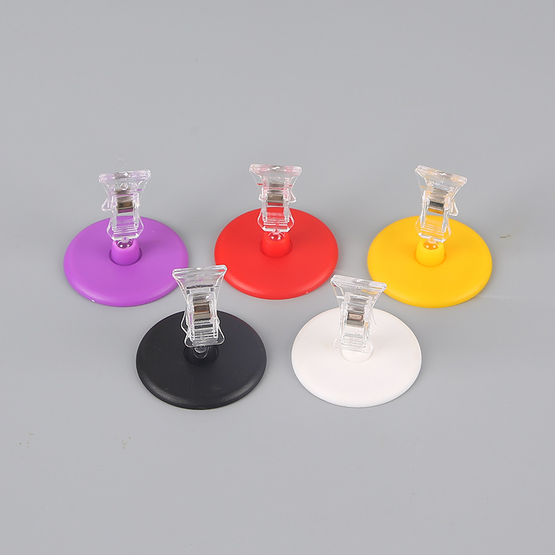 厂家供应pop夹子 广告夹 5.5cm圆盘底座夹子 摇摇牌夹 标签夹