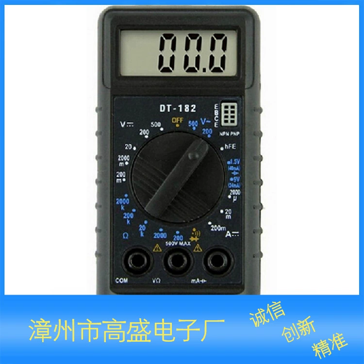 Мультиметр DT182: Ультратонкий карманный мини-мультиметр для измерения напряжения и тока, Gaosheng Electronics
