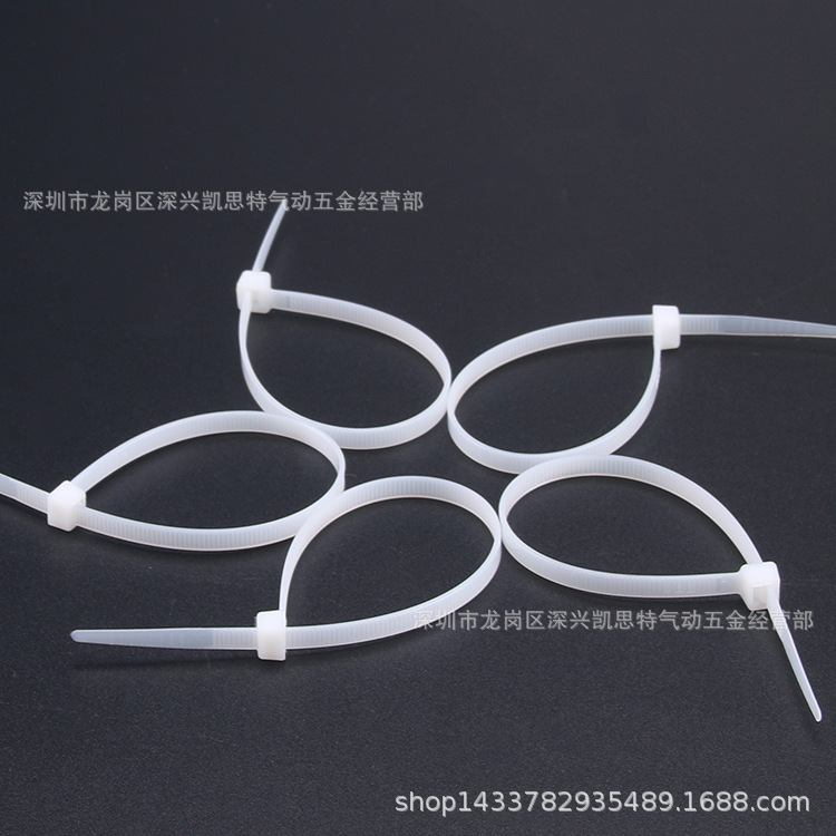 尼龙扎带5*350-400扎带塑料自锁式捆绑扎束线带