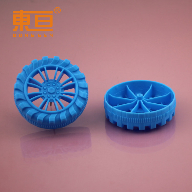 HB602AH粗蓝 越野塑轮 塑料车轮 粗纹车轮  内8支撑强化型