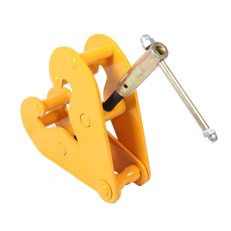 Lijia YC Series I-beam Steel Clamping Tool, 1T Low Carbon Alloy Steel Track Lifting Crane Clamp, 3T Rail Clamping Tool