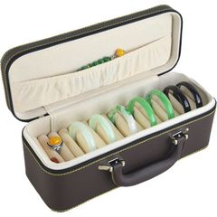 翡翠玉石金銀手鐲子首飾包裝收納展示便攜拉鏈盒包箱家用禮盒