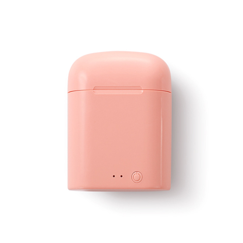 En stock auricular Bluetooth i7s macaron color a juego i7mini inalámbrico binaural estéreo modelo de color con compartimento de carga