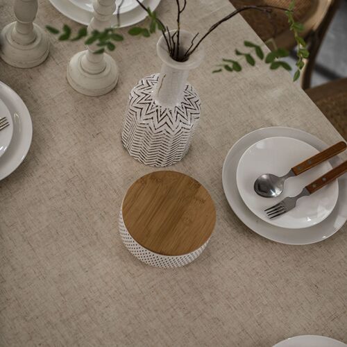 Yimanqiyun tablecloth hemp rope lace polyester linen American tablecloth coffee table cloth fabric rectangular factory direct supply