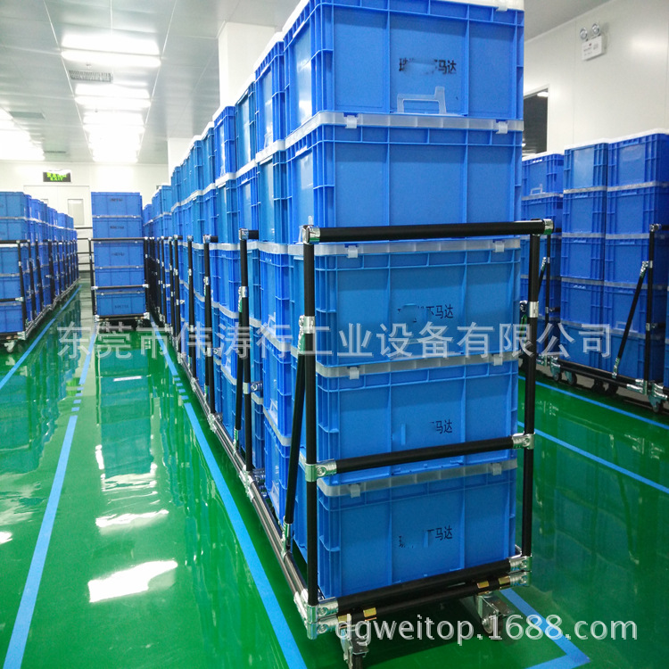 厂家供应线棒精益管台车防静电车间电子线手推车物料周转车批发