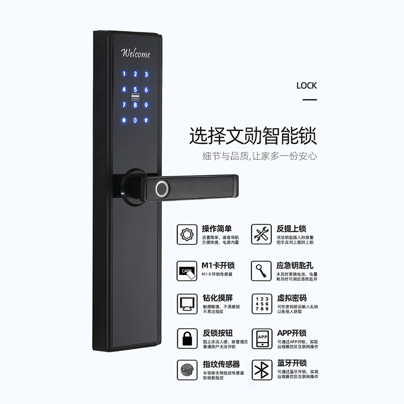 Умный дверной замок TTLOCK с дистанционным доступом через приложение Tongtong, отпечаток пальца, гостиничный IC-карта, замок appartement homestay