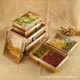 Disposable double-compartment cowhide Box takeaway lunch box degradable tableware snacks fried light food fast food box packaging paper box
