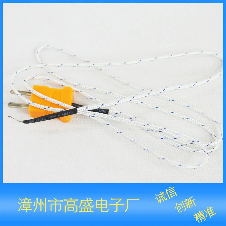 Температурный зонд типа K термопара штекер датчик TP01 термопара чувствительный провод из стекловолокна провод