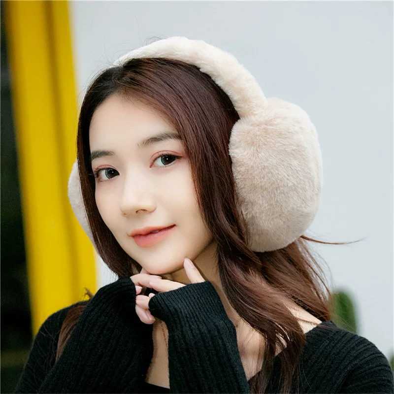 Foldable keep warm windproof headphones for men and women, removable headband, earmuffs
