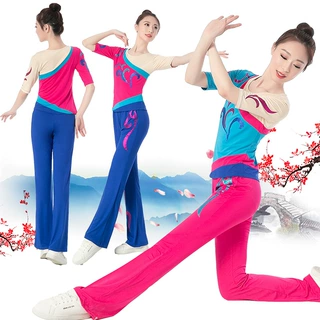 云裳广场舞服装新款套装2019夏季短袖裤子厂家一件代发D79