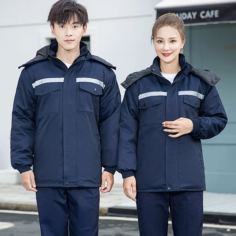 Зимняя рабочая одежда утолщенный теплый костюм мужское пальто с хлопковой подкладкой куртка с хлопковой подкладкой пальто Рабочая защитная одежда авторемонт швейная фабрика мастерская