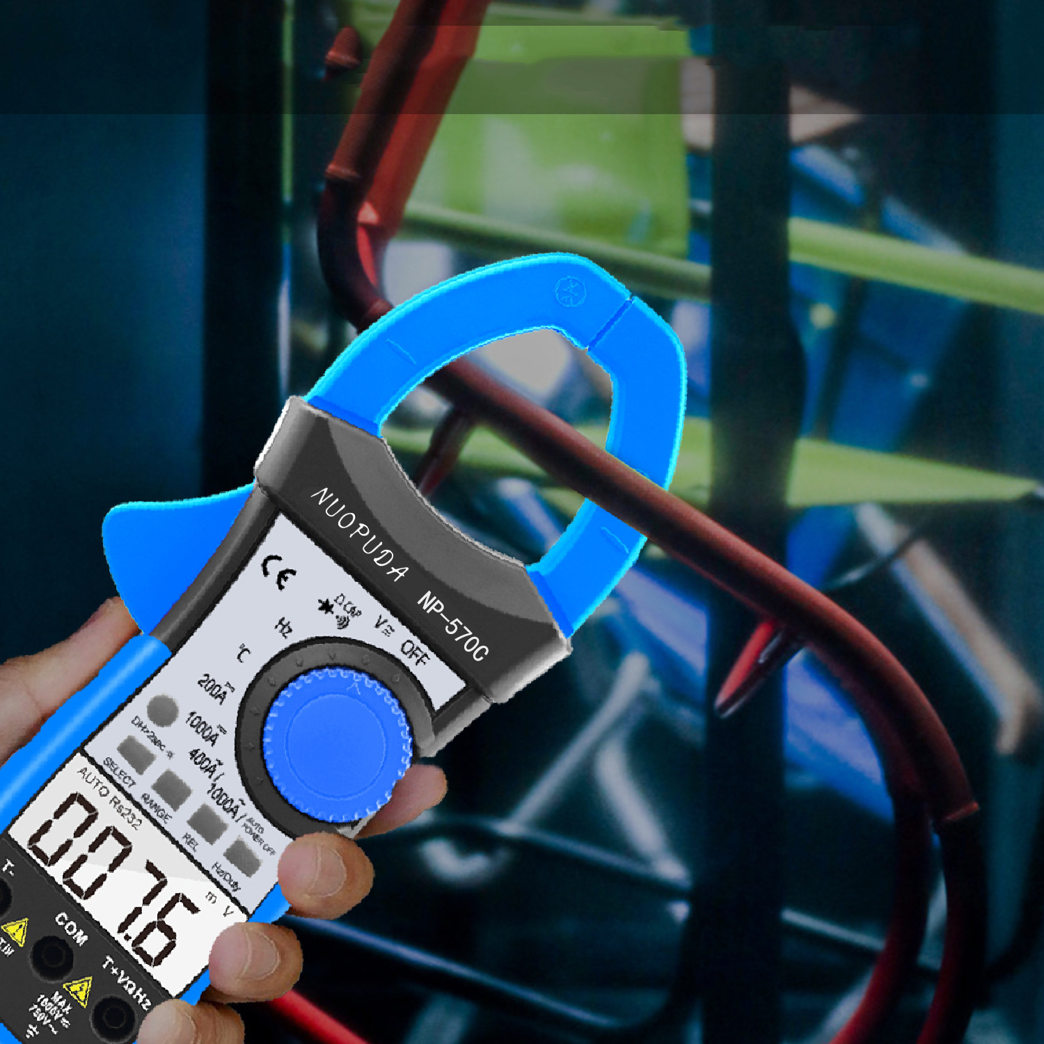 诺普达数字钳形表万用表电流1000A频率电阻产地货源跨境高精度