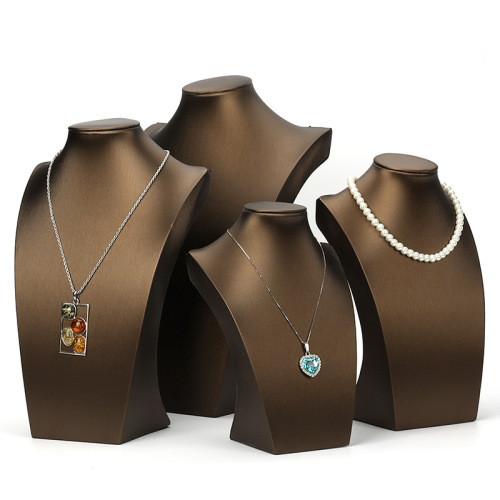 PU brushed jewelry display stand jewelry display stand jewelry display stand portrait neck model necklace display stand