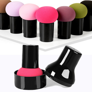 No Dirty Hands with Handle Sponge Beauty Makeup Egg BB Cream CC Cream Foundation Makeup Tool Mushroom Head Powder Puff