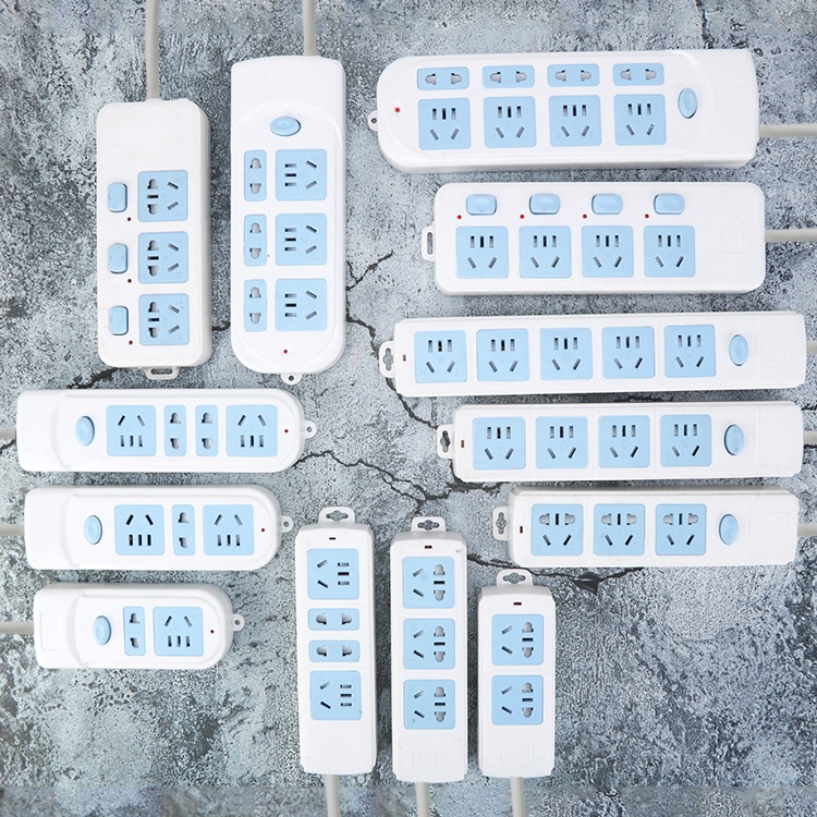 多功能安全门排插带线开关插座家用多孔位保护门有线插排插线板