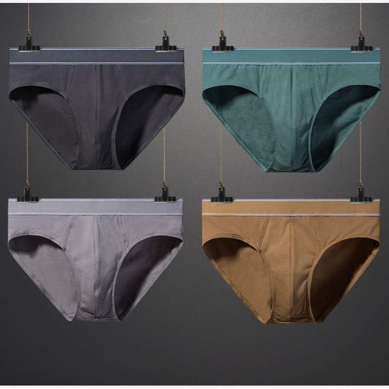 4 men's underwear men's briefs cotton youth breathable pants