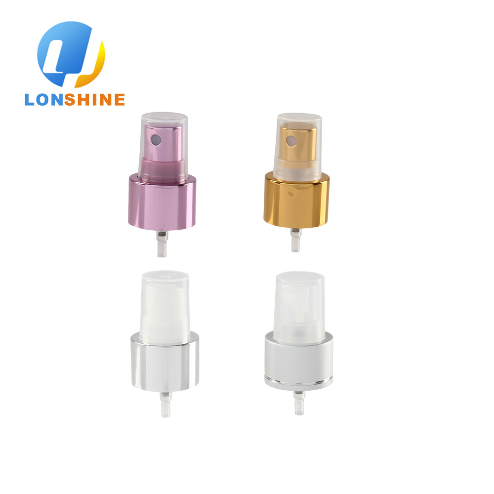 批发24/410氧化铝香水喷头 按压式电化铝塑料喷雾头 爽肤补水喷头