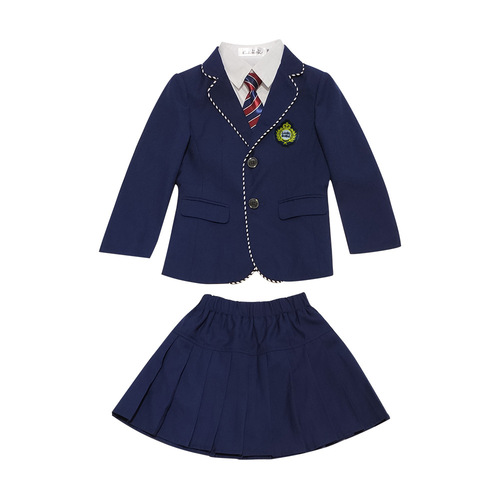 Kindergarten uniforms, spring and autumn clothing, new children's small suits, handsome British college style primary school uniforms LOGE