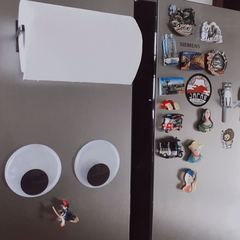 INS Nordic style creative activity eye stickers refrigerator magnets for home decoration (one pair)