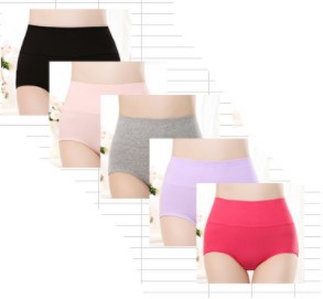 Ropa interior de mujer entrepierna de algodón cintura alta vientre contracción Levantamiento de cadera primavera y verano más calzoncillos ropa interior de niña tela de algodón