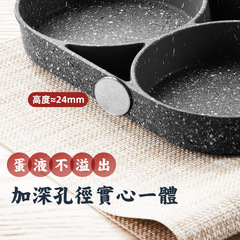 Cross-border four-hole omelette pan breakfast egg hamburger pan non-stick pan household new steak omelette pan