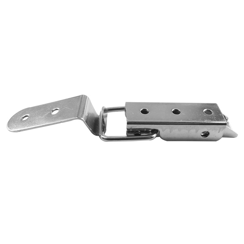 506 / A3 gancho curvo 90 grados 304 caja de acero inoxidable hebilla caja de madera hebilla industria pesada hardware de cerradura caja de aviación