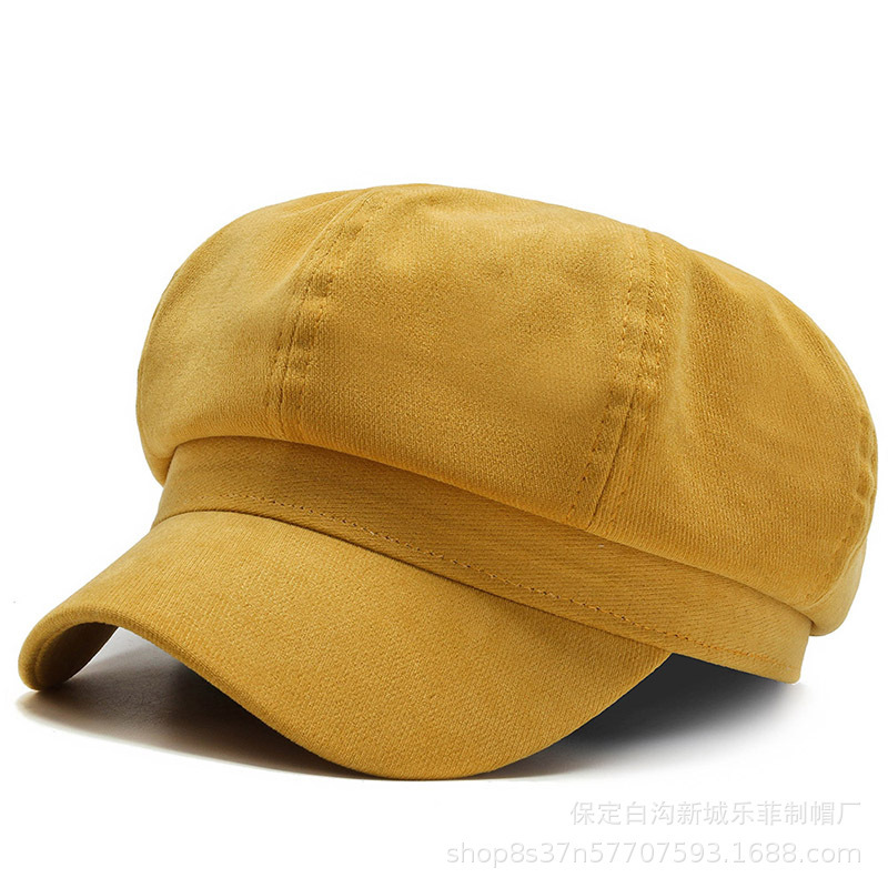 Hat Autumn 2022 New Solid Color Octagonal Cap Fashion Beret Women's Autumn and Winter Hat Face Slimming Fashion Hat Hat Autumn 2022 New Solid Color Octagonal Cap Fashion Beret Women's Autumn and Winter Hat Face Slimming Fashion Hat