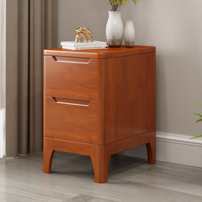 Mesita de Noche para Dormitorio, Madera Maciza, Estilo Simple y Moderno, Nueva Mesita de Noche de Alta Gama 2023, Venta Directa de Fábrica