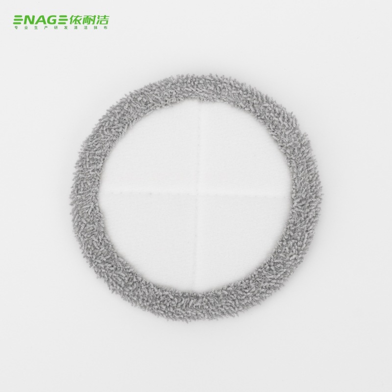 Gris cubierto fregona redonda fregona eléctrica reemplazo fregona paño de limpieza pad fuente fabricante