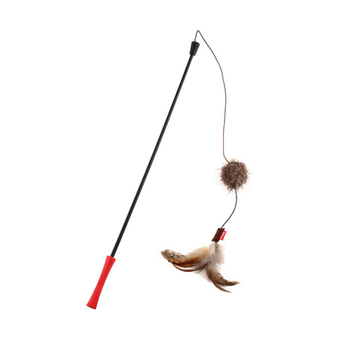GiGwi Premium Cat Toy Self-Entertaining Feeder Magic Feather Durable for Biting, Suitable for Kitten, Pet Small Cat Supplies