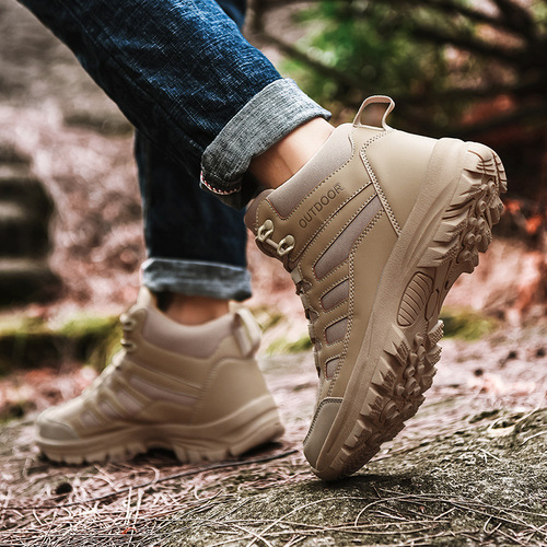 Outdoor Hiking Shoes  New Autumn Outdoor Shoes Anti-Slip Wear-Resistant Hiking Shoes Thick Sole Waterproof Travel Shoes