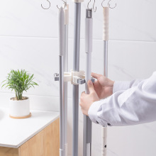 清洁工具收纳架 带滑轮拖把扫把收纳架 量大价优