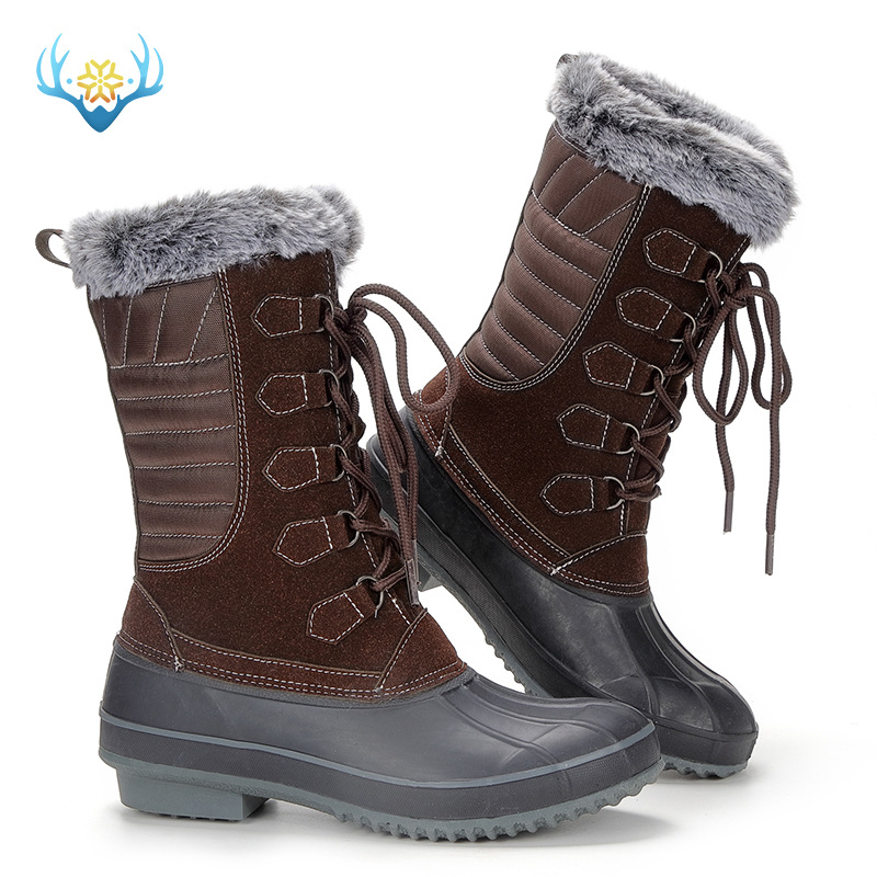 Botas de nieve a prueba de agua versión pública chanclos no estándar botas de concha transfronteriza nueva fábrica de lanzamiento de producto al por mayor entrega de una sola pieza