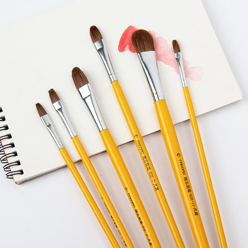 Van Gogh 826 Wolf Hair Brush Art Painting Gouache Watercolor Single Brush Children's Graffiti Brush Oil Painting Row Brush
