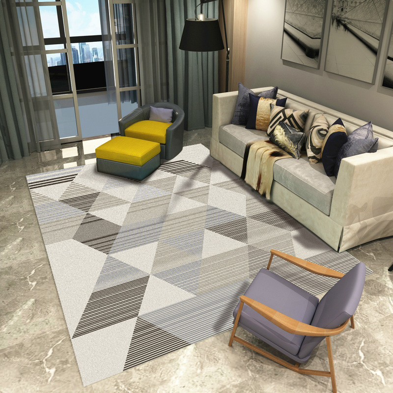 Alfombra nórdica sala de estar sofá mesa de café manta moderna minimalista Luz de lujo Casa dormitorio totalmente cubierto área grande puerta mat image 7