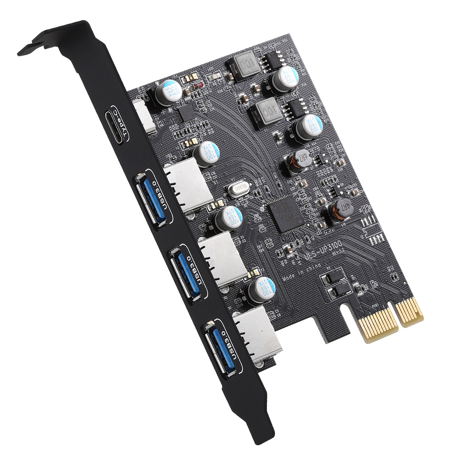 PCI-e a USB3.0Type-C USB3.0 tarjeta de expansión \ sin fuente de alimentación externa, fácil de usar