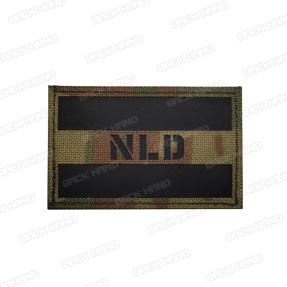 Parches de bandera IR europeo tela reflectante Velcro sello bandera camuflaje brazalete en stock