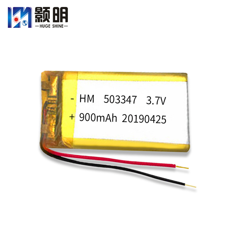 503347锂电池3.7V900mAh吸奶器蓝牙音箱故事机美容仪聚合物锂电池