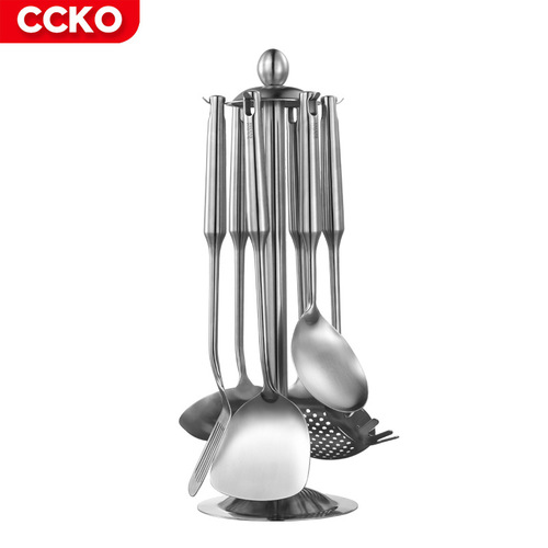 German CCKO household 304 stainless steel spatula kitchenware set thickened full set of frying spatula cooking spatula frying spatula