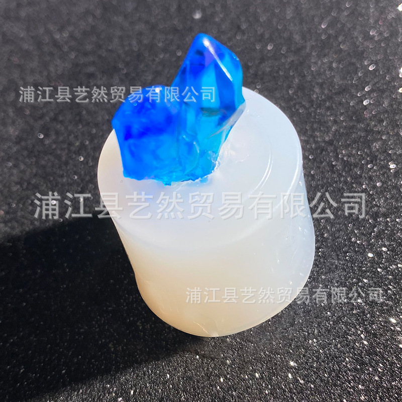 DIY epoxi iceberg cristal columna de silicona molde cristal epoxi mineral cristal Cluster Decoración Accesorios molde