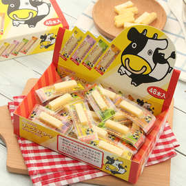 日本进口 芝士条鳕鱼奶酪条48条整盒装