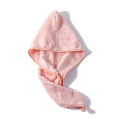 Factory direct sales coral velvet dry hair cap, women's water-absorbent and quick-drying microfiber edged dry hair cap turban wholesale